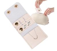 Generico Estuche De Joyería En Rollo | Bolso Plegable con Hebilla | Organizador De Collares De Viaje,para Anillos Pendientes Pulseras Broches