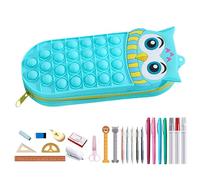 Genérico Estuche De Lápices Lindo | Portalápices De Animales De Dibujos Animados,Bolsa Organizadora De Bolígrafos De Silicona, Accesorios Escolares para Alumnas Y Alumnos