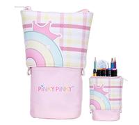 Generico Estuche de pie, estuche con cremallera | Estuche para lápices de papelería arcoíris | Estuche portalápices portátil grande con cremallera Estuche para lápices para viajes escolares en casa