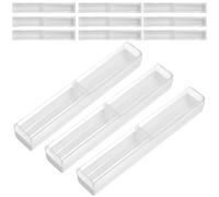 Genérico Estuche de Plástico Blanco para 12 Piezas para Bolígrafos, Caja Vacía Portátil Fácil de Almacenar y Adecuado para Viajes de Negocios o Bolso
