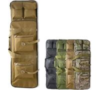 Genérico Estuche de Rifle Doble Largo, Mochila de Rifle Suave, Bolsa de Pistola para Tiro de Caza, Bolsa de Rifle Táctico, Estuche de Transporte de Armas de Fuego con Almacenamiento de Pistola