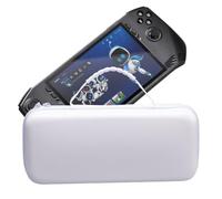 Genérico Estuche de Transporte de Viaje para MSI Claw Juegos, Caja de Almacenamiento Portátil de Mano, Bolso Protector Impermeable de Cuero Artificial, Bolso, Accesorios para Juegos (White)