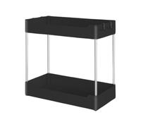 Genérico Estuche Debajo del Fregadero: gabinete de Almacenamiento de múltiples Capas, Estante Organizador Fuerte y versátil, Estante Resistente para baño, Cocina, fácil de Montar, diseño Abierto par