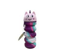 Generico Estuche extensible Unicornio Mitama, diseño multicolor con purpurina púrpura, rosa turquesa, con cremallera