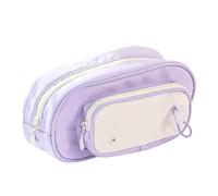 Genérico Estuche for lápices de reparación Multicapa, Bolsa Almacenamiento papelería Gran Capacidad Multifuncional, Plomo(Purple)