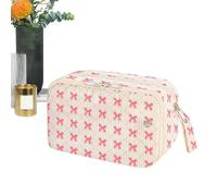 Genérico Estuche Grande - con Cierre De Fibra Acrílica | 21.5x13cm Organizador De Almacenamiento con Varios Compartimentos | Diseño Fresa Flor para Jóvenes Niñas Niños Y Mujeres