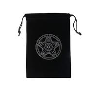 Genérico Estuche para Cartas de Tarot - de Almacenamiento de Cartas de Tarot de Magia Negra misteriosa - Tarot Card Pouch con cordón para Jugar a Las Rider Waite Tarot Deck Oracle Cards