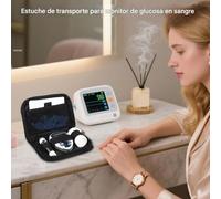 Genérico Estuche para Glucómetro | Funda De Transporte para Medidor De Azúcar En Sangre - Bolso Organizador Portátil para Tiras Reactivas Toallitas con Alcohol Lancetas