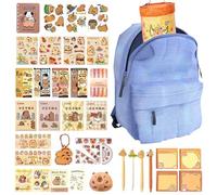 Genérico Estuche para Lápices con Cremallera,Set de Útiles Escolares con Múltiples Compartimentos - para Lápices Escolar de Capibara | para Estudiantes Niños Jóvenes Preescolares Regalos Familia