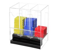 Genérico Estuche Para Sobres De Cartas - Organizador Acrílico Con 3 Ranuras Para Tarjetas - Expositor Acrílico Para Juegos, Coleccionismo, Hogar Y Dormitorio