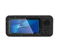 Genérico Estuche para teléfono para ducha: soporte impermeable con mejora de altavoz con rotación de 360, diseño de espejo yahi de sonido clara, de montaje seguro | Accesorio de baño Vital para