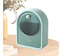 Genérico Estuche para transparente,de almacenamiento de cosméticos,de almacenamiento de escritorio a prueba de polvo - Estuche multifuncional para bastoncillos de algodón, organizador de que aho