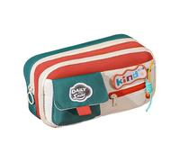 Generico Estuche, portalápices | de bolígrafos estilo vintage con cremallera de gran capacidad para escuela, universidad, viajes y maquillaje, NARANJA, riferimento alla descrizione