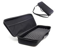 Genérico Estuche rígido para caña de Pescar - de Almacenamiento EVA | Estuche de Transporte para Aparejos | Correa de Hombro extraíble, protección para caña de Pescar, de Viaje Duradera y Dura para