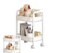Genérico Étagères Rangement Avec roulettes - Chariot étanche antidérapant à 2 niveaux | organisateur ergonomique pour Cuisine Commode Maison | étagère roulante séchage Rapide
