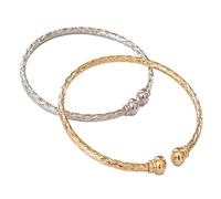 Genérico Ethiopian Jewelry Gold Color Bangles Dubai Bangles Plated Women Decoration Party Bangle Wedding African Ethiopian (Model 3)