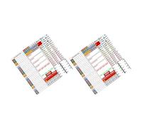 Genérico Etiquetas Adhesivas Impermeables para Caja de Interruptores de Pvc, Tamaño 4,7 X 30 Cm, 2 Hojas, Resistentes al Agua para Panel Eléctrico, Etiquetas de Identificación para