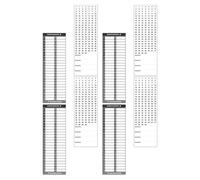 Genérico Etiquetas Adhesivas para Cajas Eléctricas Pvc Impermeables y Resistentes al Aceite, 2 Juegos de 4 Etiquetas Numeradas para Paneles de Interruptores, Reutilizables