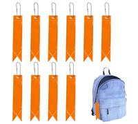 Generico Etiquetas Reflectantes - Colgantes de Seguridad Impermeables de 10 Piezas, Equipo de Mochila De Alta Visibilidad | Reflectores Nocturnos, Ligero Resistente, Identificador Prote