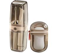 Genérico Étui De Voyage Pour Brosse À Dents 20 Cm, Porte Brosse Étanche Transparent Avec Boîte À Savon, Accessoire Hygiène Camping Sport Randonnée Déplacements Maison