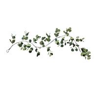 Generico Eucalyptus Garland,5,9ft Artificial Eucalyptus Leaves Foliage String Lights - Elegant Battery Operated Faux Vine Lights Decoration For Party Fireplace Home Mantle Table Porch Indoor Outdoor