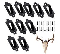 Genérico European Mount Hanger - European Mount Skull Hangers, 10 Pieces Heavy Duty Display Wall Hook, Antler Euro Skull Hanger For Antler Hog Antelope Coyote Pronghorn Mule Smaller Animal Bar