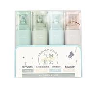 Genérico Evidenziatori Glitterati - Pennarelli Sscintillanti Per Scrivere Senza, 4 Evidenziatori Pastello | Pennarelli Sscintillanti Per Scrivere a Prova Di Sbavature E Appunti Sul Diario