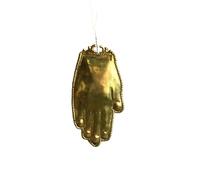Genérico Ex-voto Mano de Latón Dorado, Dimensión 12 x 5,5 cm, Adorno Mano de Dios