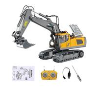 Generico Excavadora de Control Remoto | Camión Excavadora De De Construcción,Juguetes De Construcción Con Y Sonidos - Para Niños De 3-8 Para Cumpleaños Arenero Vacaciones y Juego de Rol