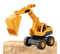 Genérico Excavator Toy - Inertia Driven Construction Truck with Articulated Boom and Rotating Cabin For Kids Sandbox and Beach Play, Free Gliding Heavy Equipment Vehicle Toy