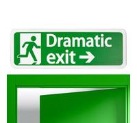 Generico Excit Shield Illumining - Shield Exit | Placa de montaje para Suspensión | Dramatic Ataque de la Puerta del Cartel de Inicio | Señal de inicio dramática
