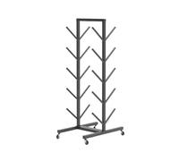 Genérico Exhibición del Soporte De La Pared De La Snowboard, Estante del Monopatín con Las Ruedas, Suspensión del Almacenamiento del Monopatín del Hogar Y del Garaje(5-Layer)