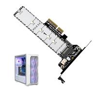 Genérico Expansion Card - PCIe 5.0 Adapter, High Speed Interface, Data Transfer Component, Built In Heatsink Cooling, Computer Hardware, Rapid Gray Module For Game, PC, Desktop, Workstation