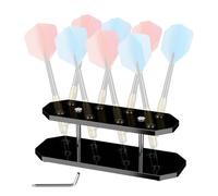 Generico Expositor Acrílico - Portaobjetos angulado de 8 capacidades, organizador protector para, funda de mesa segura | Porta dardos moderno para sala de juegos doméstica, bar, uffic
