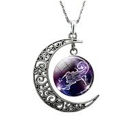 Genérico Expositor Collares Collares Joyas para Mujeres Regalos Luna Girls Collar 12 para Mamá Sus Collares y Colgantes presentes Cadenas Cornalina Joyería, Liuli, No Gemstone