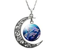 Genérico Expositor Collares Collares Joyas para Mujeres Regalos Luna Girls Collar 12 para Mamá Sus Collares y Colgantes presentes Cadenas Cornalina Joyería, Liuli, No Gemstone