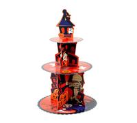 Genérico Expositor de cupcakes de cartón | Herramienta de decoración de tartas de 3 pisos estable | Torre para cupcakes | Para donuts, magdalenas, confitería, bocadillos, bodas, celebraciones