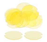 Genérico Expositor de Joyas Redondo de Plástico Amarillo, Soporte para Anillos Individual, 120 Piezas para Tienda y Organización en Hogar, Organizador de Anillos para Exhibición