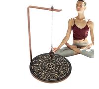 Generico Expositor - Marco de cobre de 10,24 pulgadas | Soporte de madera y cobre - Elegante herramienta de adivinación espiritual para en con tarot de brujas, decoración del hogar