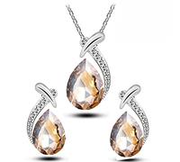 Genérico Expositor Regalos Joyería Pendientes Collar Colgante Agua Moda Drop Suit Collares y Colgantes para Mujeres Collares Joyería (Gold, One Size)