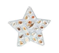 Genérico Expositora de Conchas,Organizador Acrílico - Portaconchas Y Estuche Para Estrellas De Mar - Para Dientes De Tiburón, Anillos, Pendientes, Aretes, Mujeres,