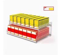 Genérico Expositores de Pared para Cigarrillos, Vitrina Trapezoidal de acrílico automática, Bandeja de Empuje de 2 a 4 Niveles para minoristas, Acabado Transparente, tamaño: 38,5 cm - Maximice la Vis