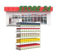 Genérico Expositores de Rejilla para Tiendas minoristas, expositores Independientes, estanterías móviles, estanterías para supermercados, Expositor automático para Tabaco | Vitrinas para Cigarrillos