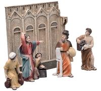 Generico Expulsión de los mercaderes del Templo 10 cm en Resina estatuas pascuales