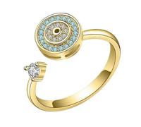 Genérico Exquisite Fidget Jewelry, Women Fidget Jewelry - Fidgets Toy Sensory Rings for Men Women, Stylish Rolling Ring for Families, Friends, Lovers