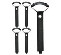 Genérico Extension Cord Stõrage Bracket 2-Pack - 5-Slot Wall Mount | Heavy-Duty Cable Ořganizer For Garage | Holds Rope Conduit String Lights, Space-Saving