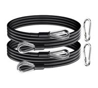 Generico Extensión de cable de gimnasio - 2 Yoga robustos y ergonómicos - Cables de repuesto para gimnasio | para entrenamiento de piernas, espalda, brazos, tríceps, rematore Curl Squat Banco Press