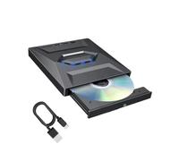 Genérico External Disk Reader, USB Optical Drive, Portable Disc Access Device with Easy Connection Design, Strong Lightweight Computer Gadget, Drive with Sl inish, Data Tool for Desktop Laptop