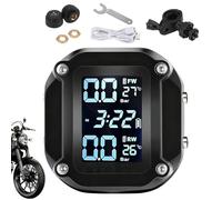 Genérico External Sensor, M5 Motorcycle Tire | Pressure Monitor Real-Time LCD Display IP65 Waterproof,Bike ATV Scooter Safety System High Accuracy Pressure Monitoring For Enhanced Riding Performance