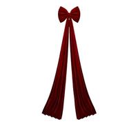 Genérico Extra Large Christmas Bow - Giant Velvet Bows Tree Topper | 6.6 Ft Holiday Big Decorations Perfect For Home Wall Fireplace Porch Office Party Wedding Shopping Mall Stairs Festive Displays